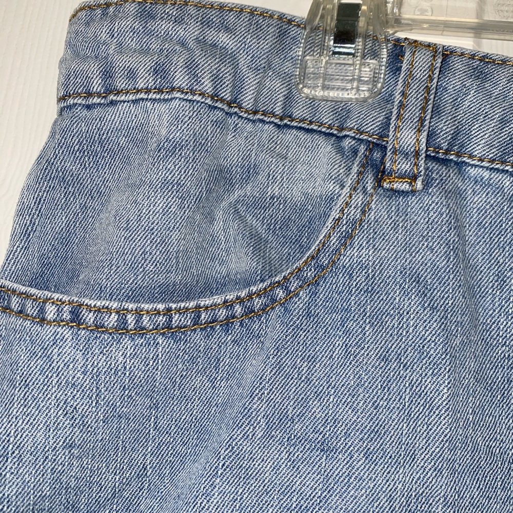 NWOT Forever 21 Light Blue Denim Midi Skirt Size 2X - Picture 3 of 13